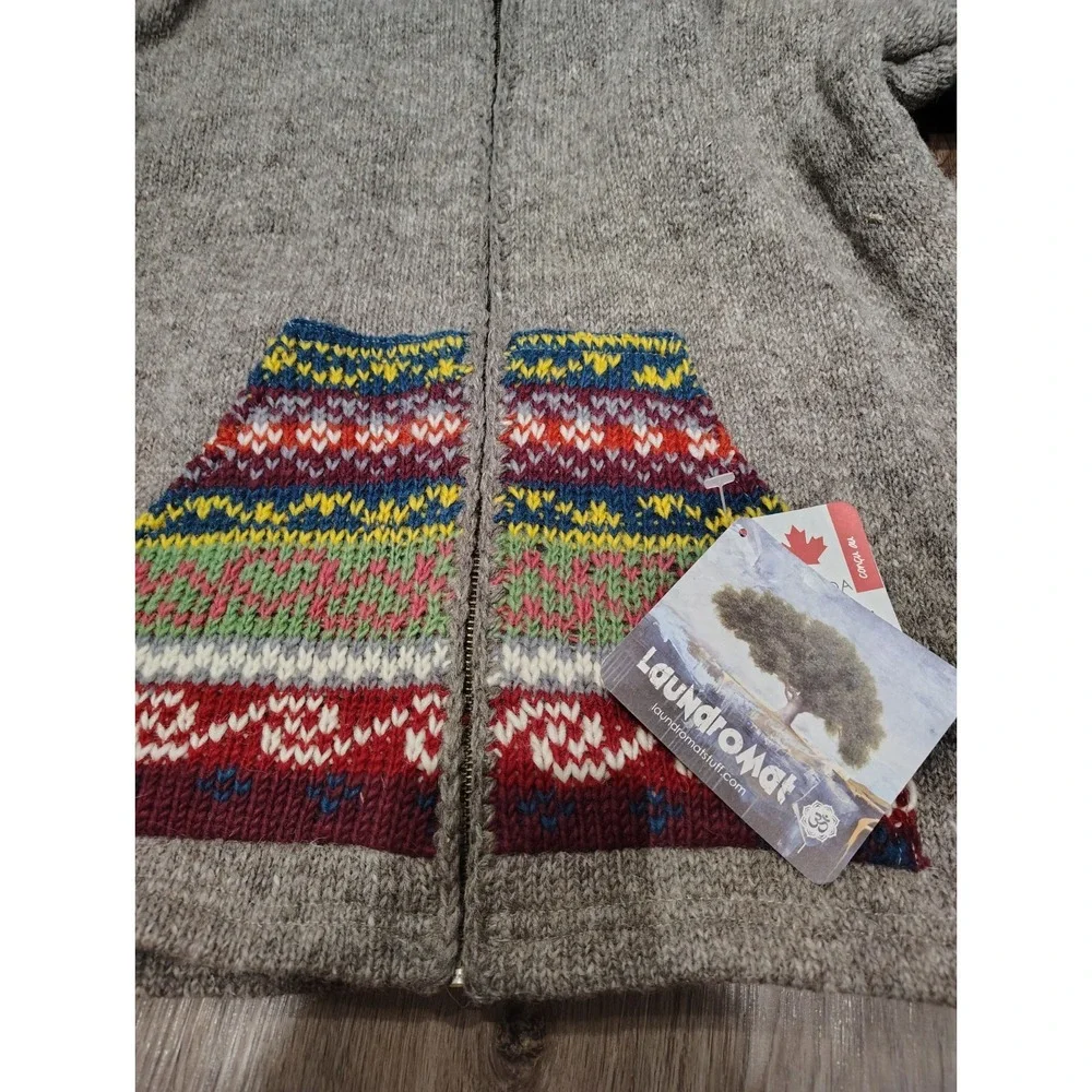 Laundromat Wool Sweater Hoodie Knit Women's Large L NWT $115